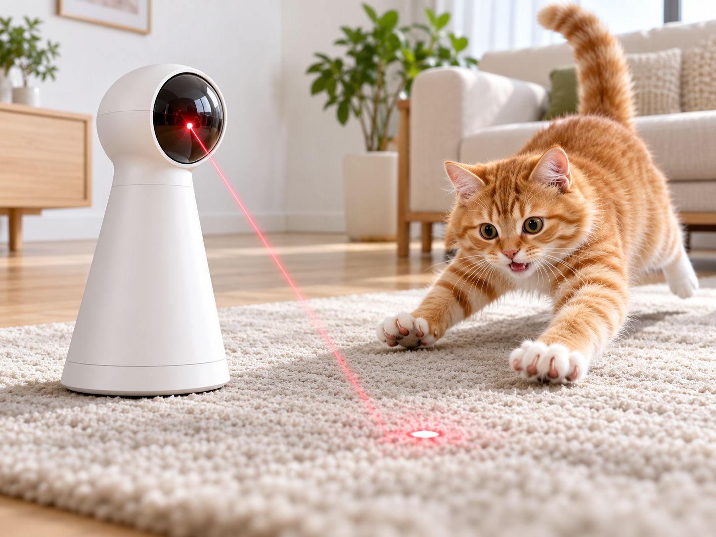自动防猫痴呆 360° 疯跑激光塔